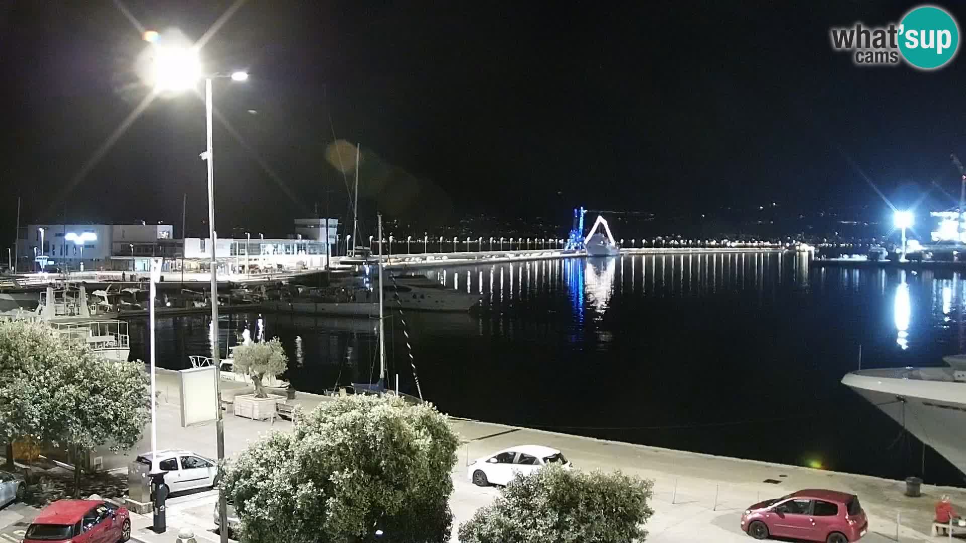 La Riva y Marina en Rijeka – Webcam en vivo Croacia