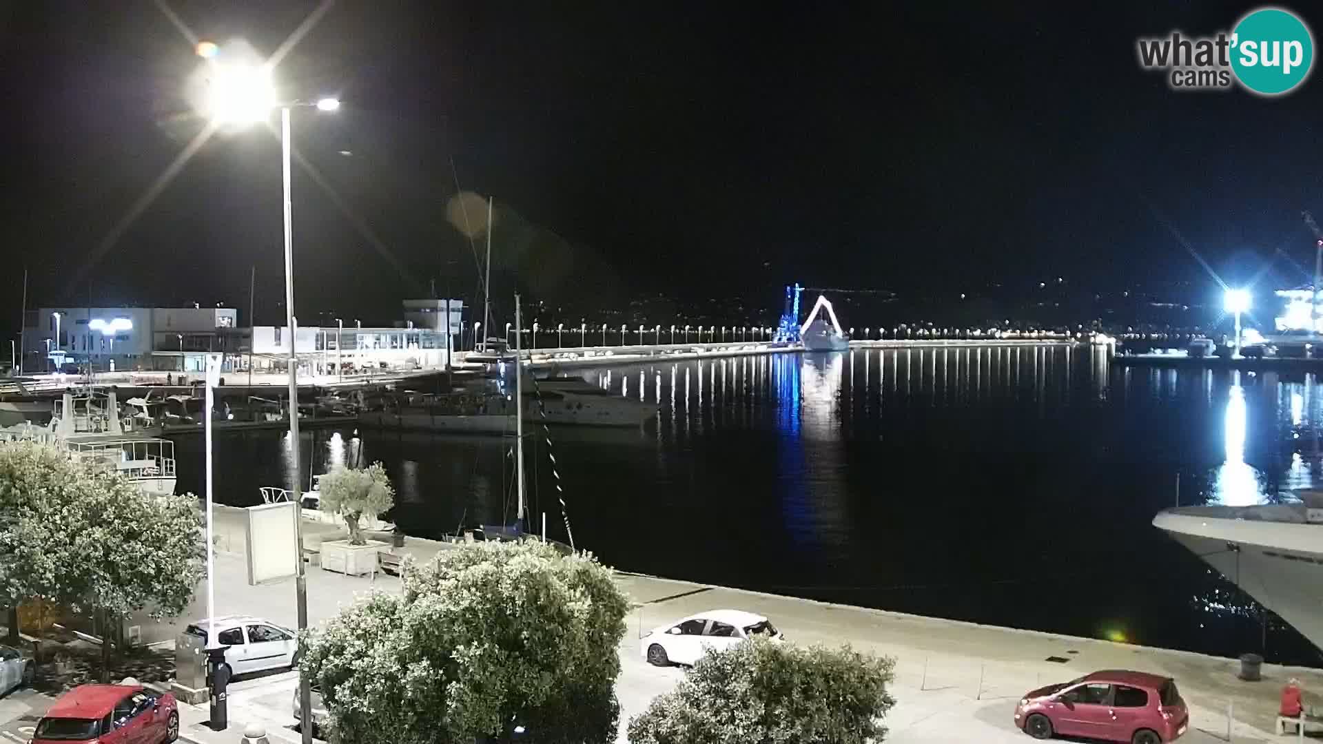 The Riva and Marina in Rijeka  – Live Webcam Croatia