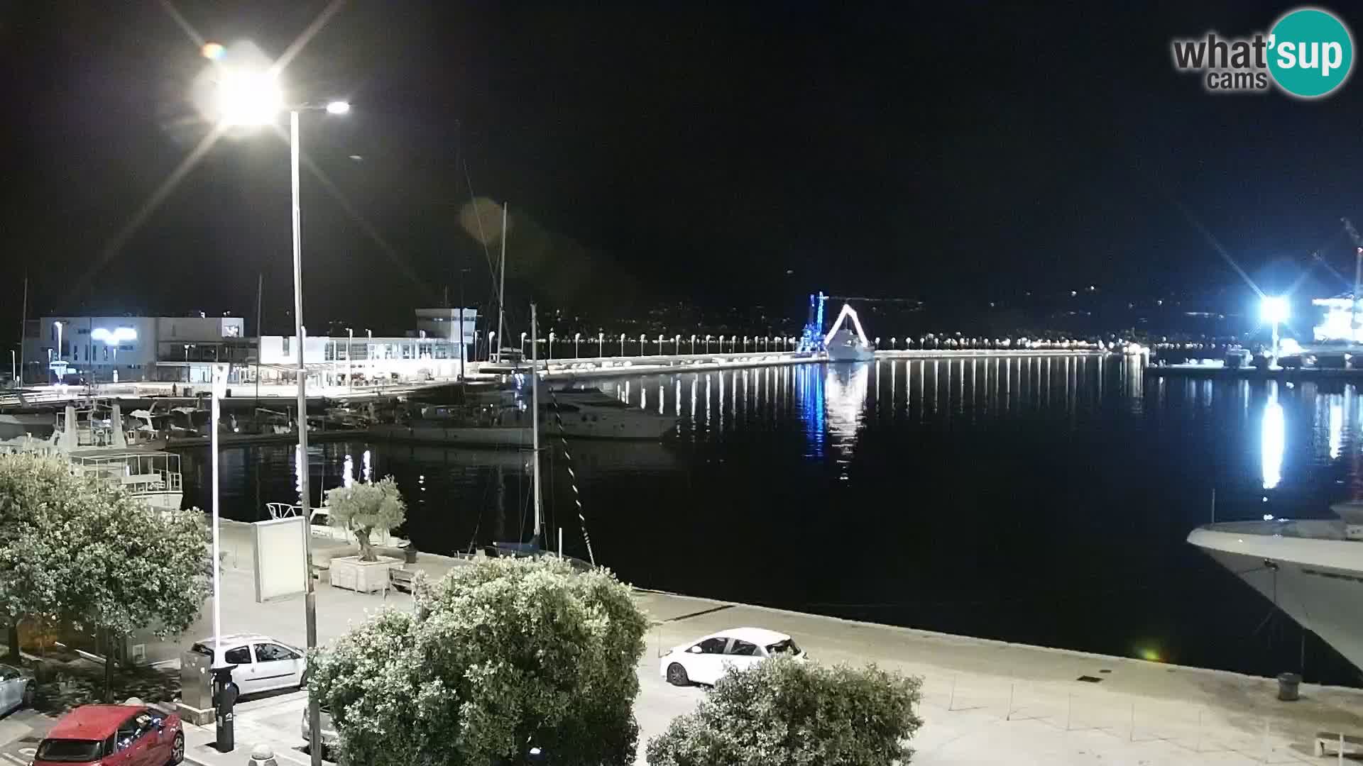 La Riva et Marina à Rijeka – Live Webcam Croatie