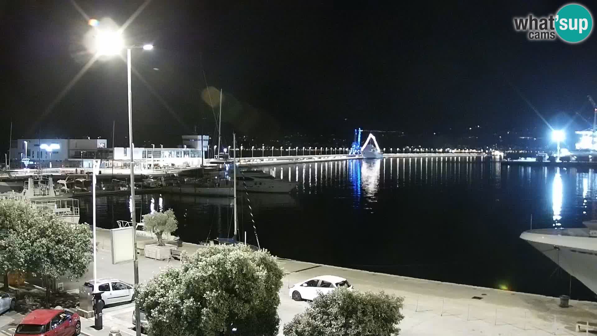 La Riva e la Marina a Rijeka (Fiume) – Live Webcam Croazia