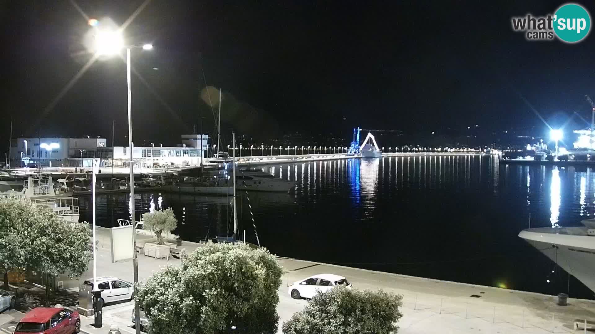 The Riva and Marina in Rijeka  – Live Webcam Croatia