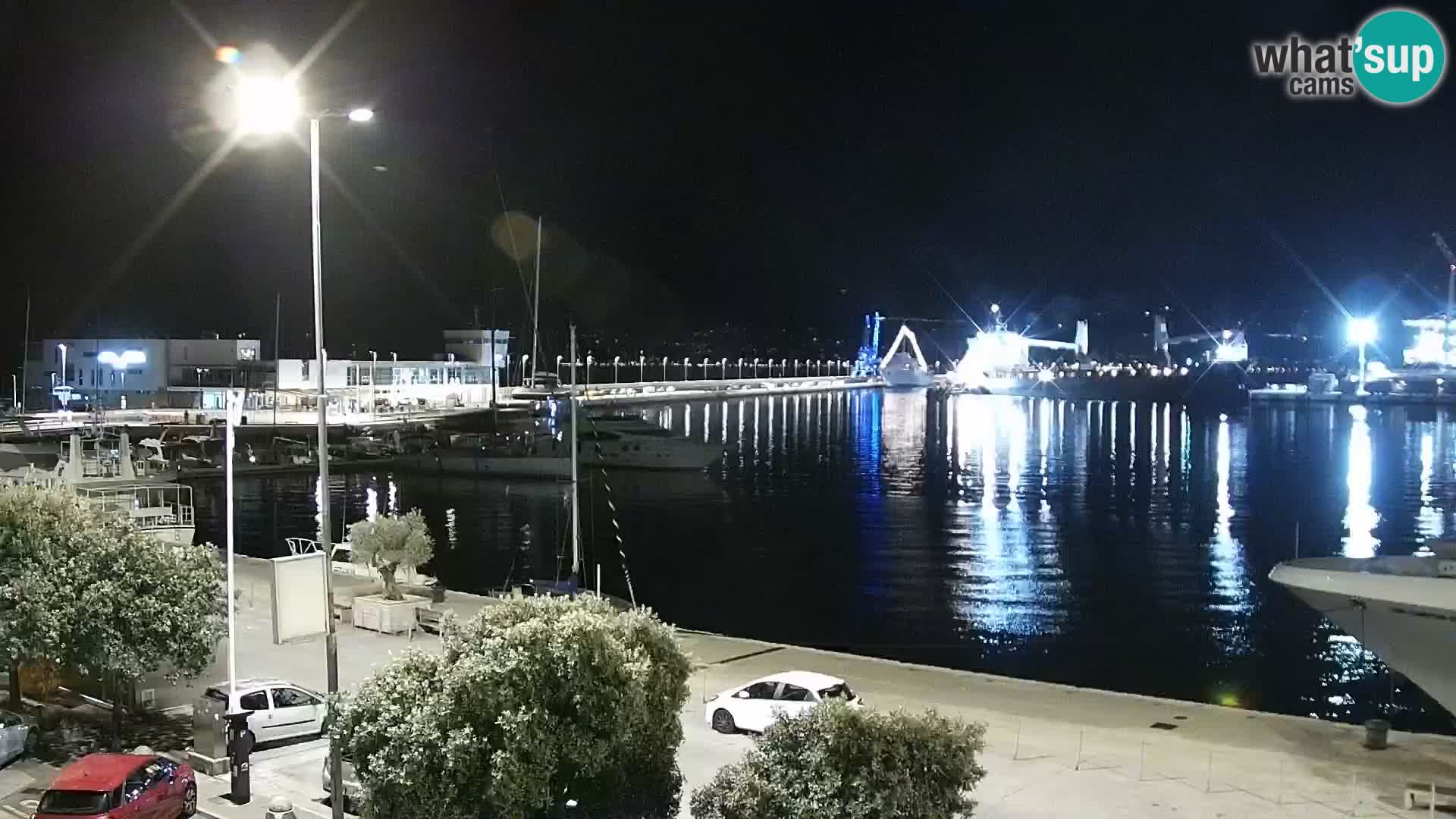 The Riva and Marina in Rijeka  – Live Webcam Croatia