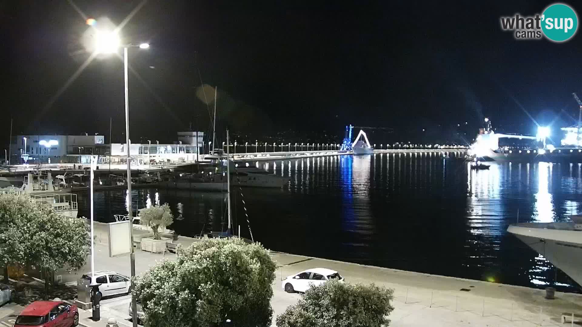 La Riva y Marina en Rijeka – Webcam en vivo Croacia