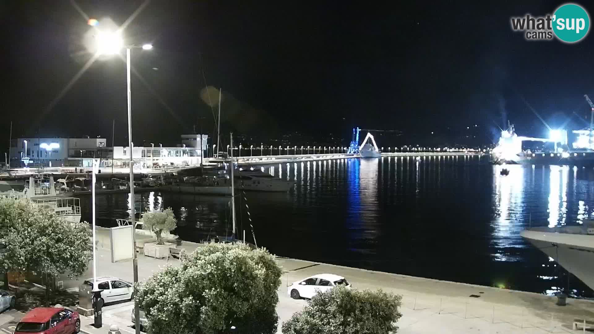 La Riva e la Marina a Rijeka (Fiume) – Live Webcam Croazia