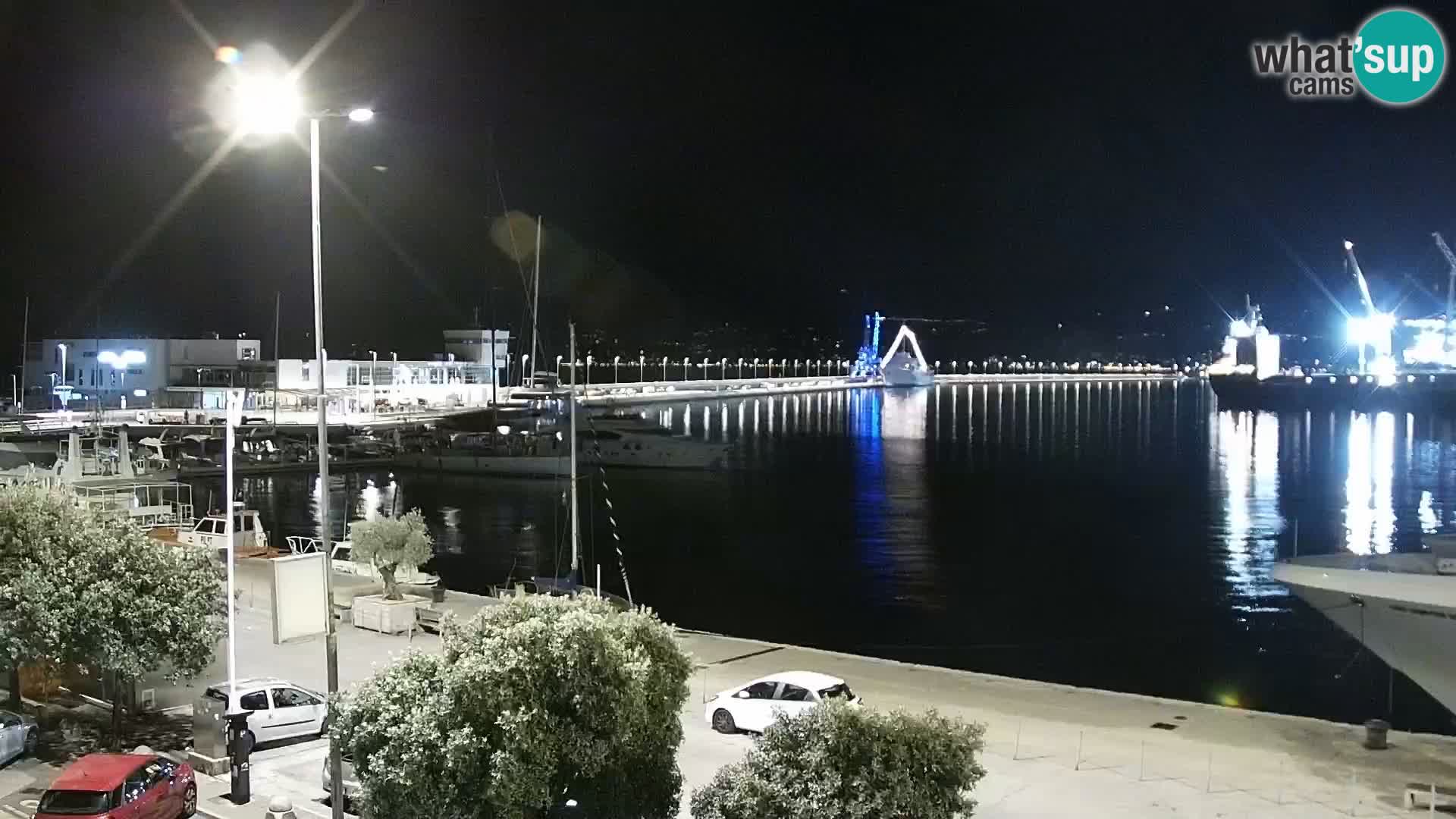 La Riva et Marina à Rijeka – Live Webcam Croatie