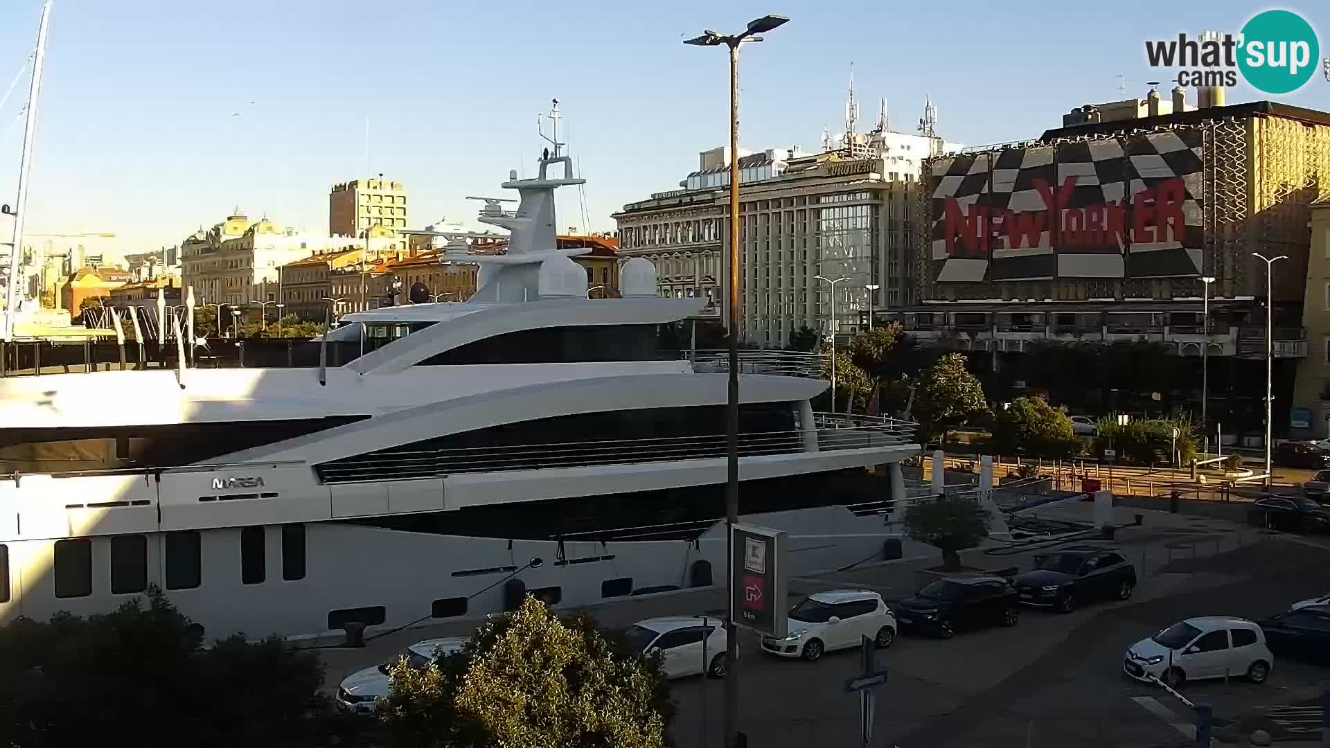 La Riva et Marina à Rijeka – Live Webcam Croatie