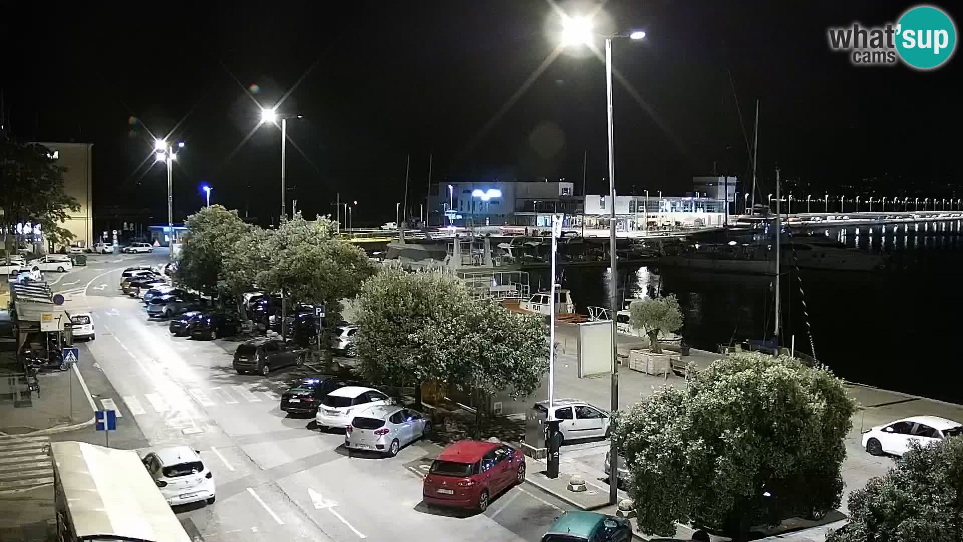 La Riva et Marina à Rijeka – Live Webcam Croatie