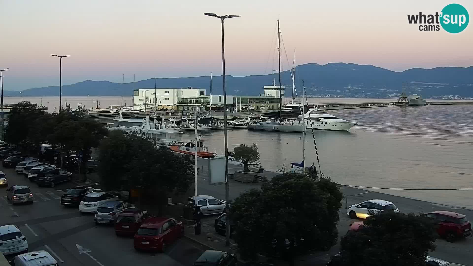 Die Riva und Marina in Rijeka – Live Webcam Kroatien