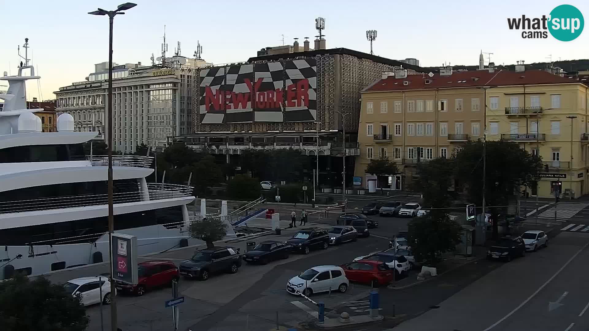 La Riva e la Marina a Rijeka (Fiume) – Live Webcam Croazia