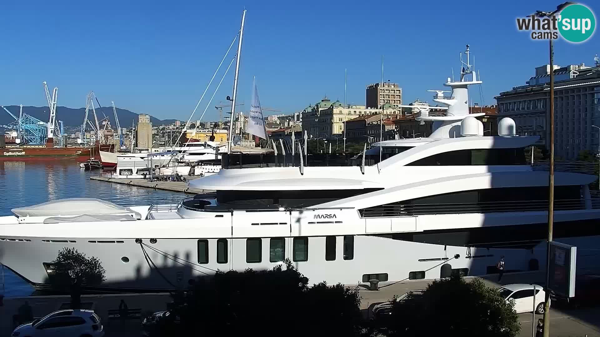 La Riva e la Marina a Rijeka (Fiume) – Live Webcam Croazia