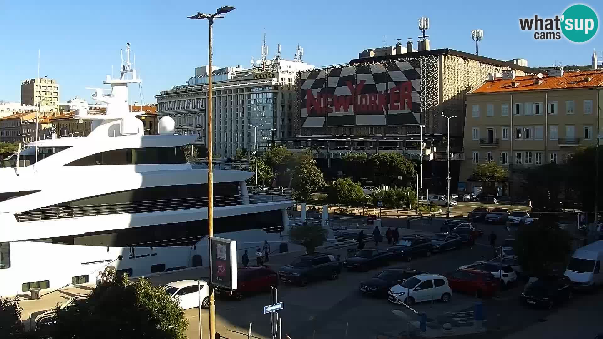 Die Riva und Marina in Rijeka – Live Webcam Kroatien