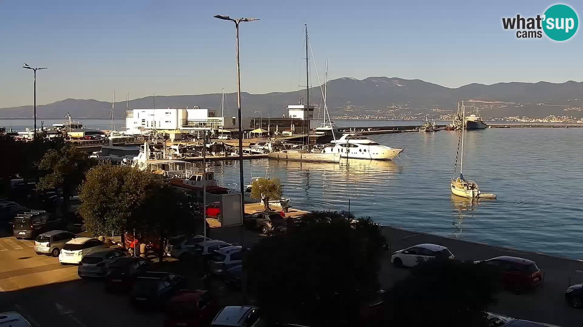 La Riva et Marina à Rijeka – Live Webcam Croatie