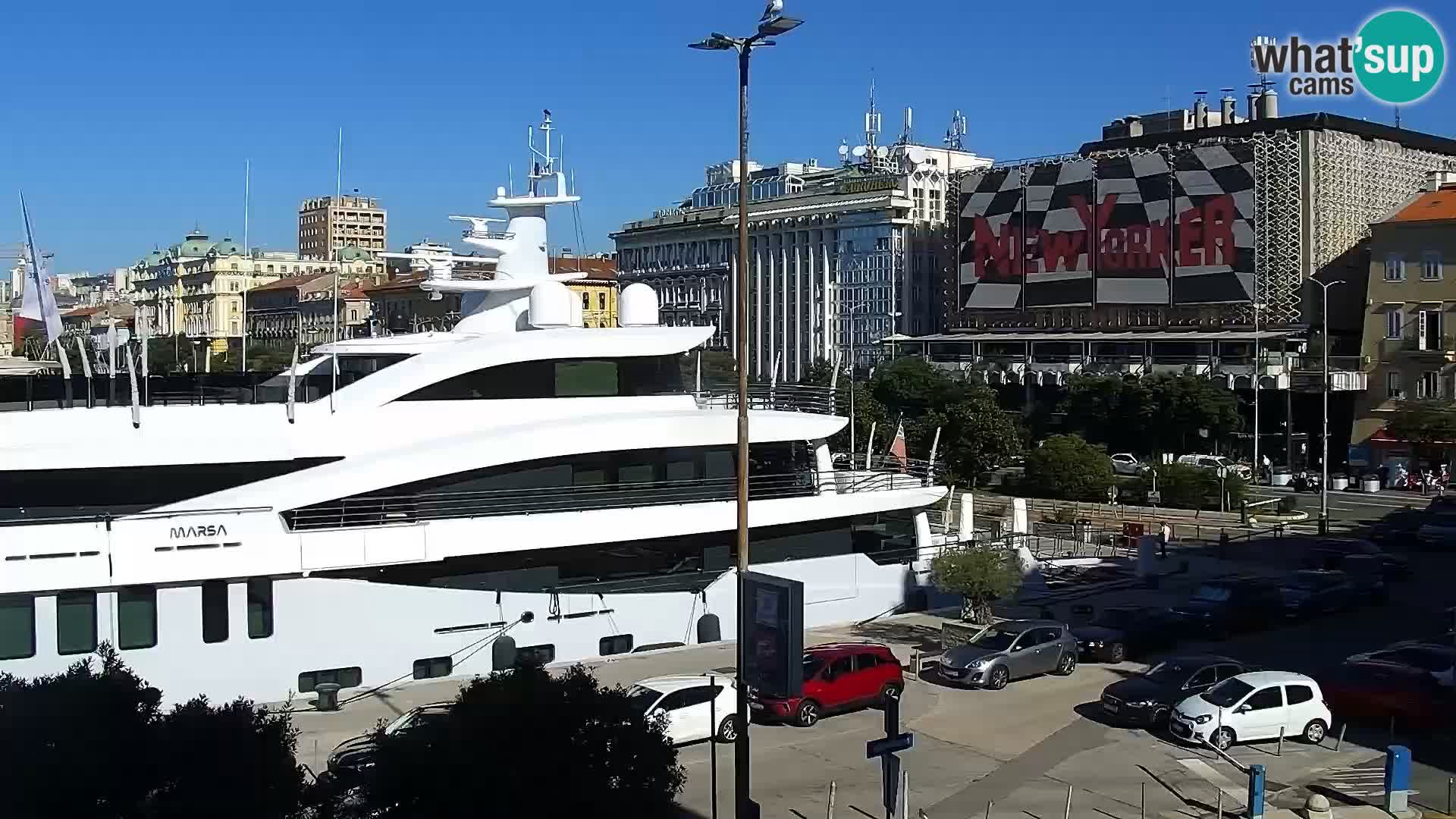 La Riva e la Marina a Rijeka (Fiume) – Live Webcam Croazia