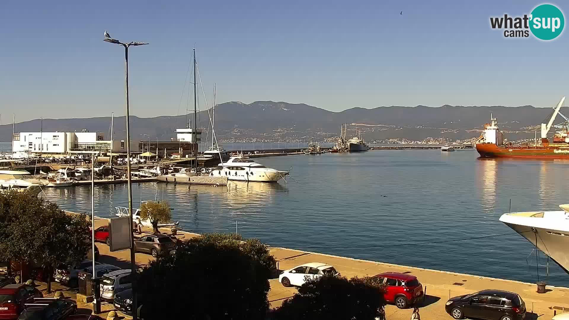 La Riva e la Marina a Rijeka (Fiume) – Live Webcam Croazia