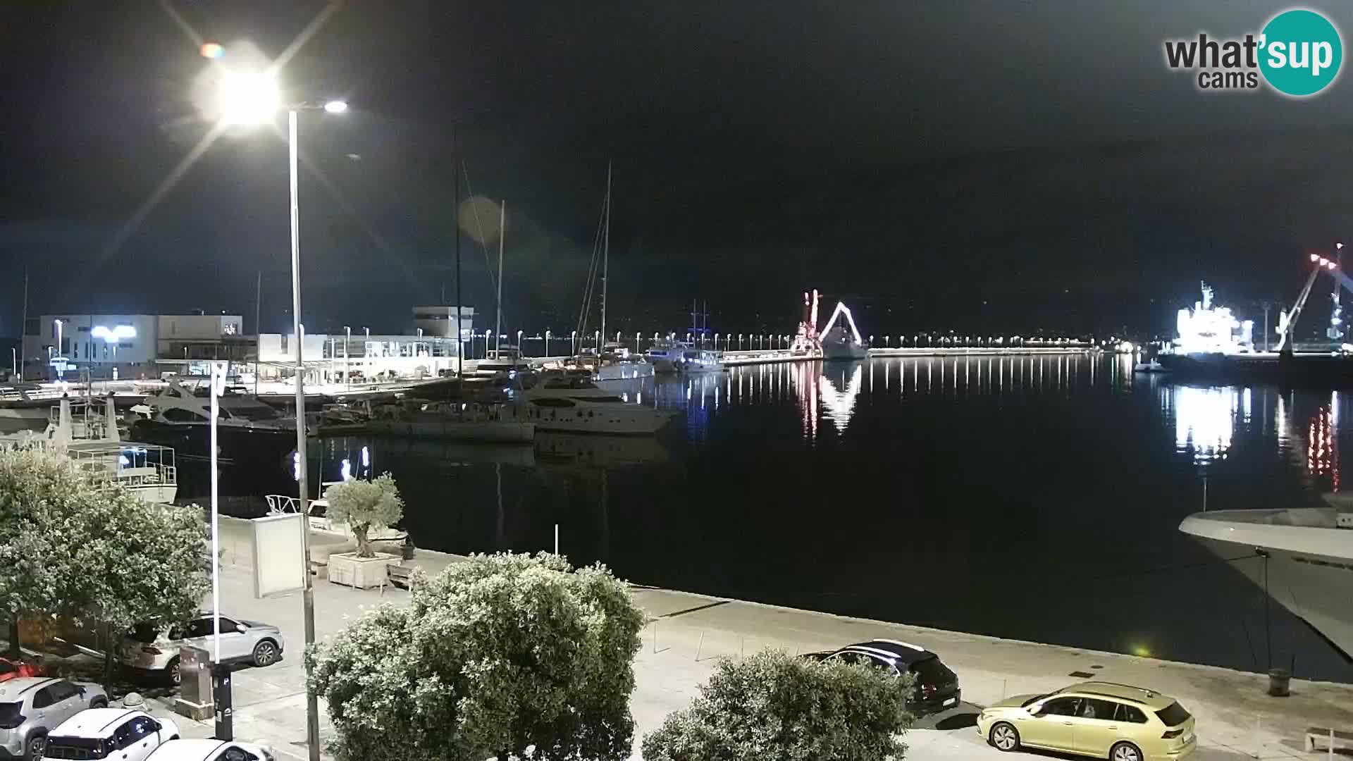 La Riva et Marina à Rijeka – Live Webcam Croatie