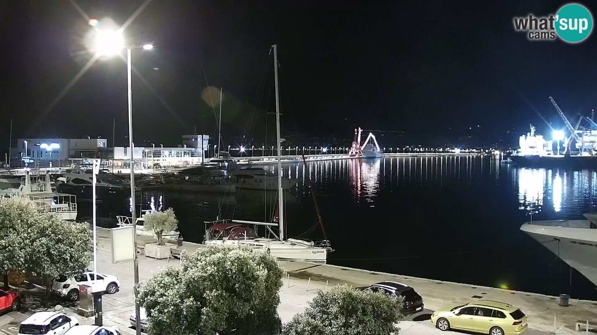 La Riva e la Marina a Rijeka (Fiume) – Live Webcam Croazia