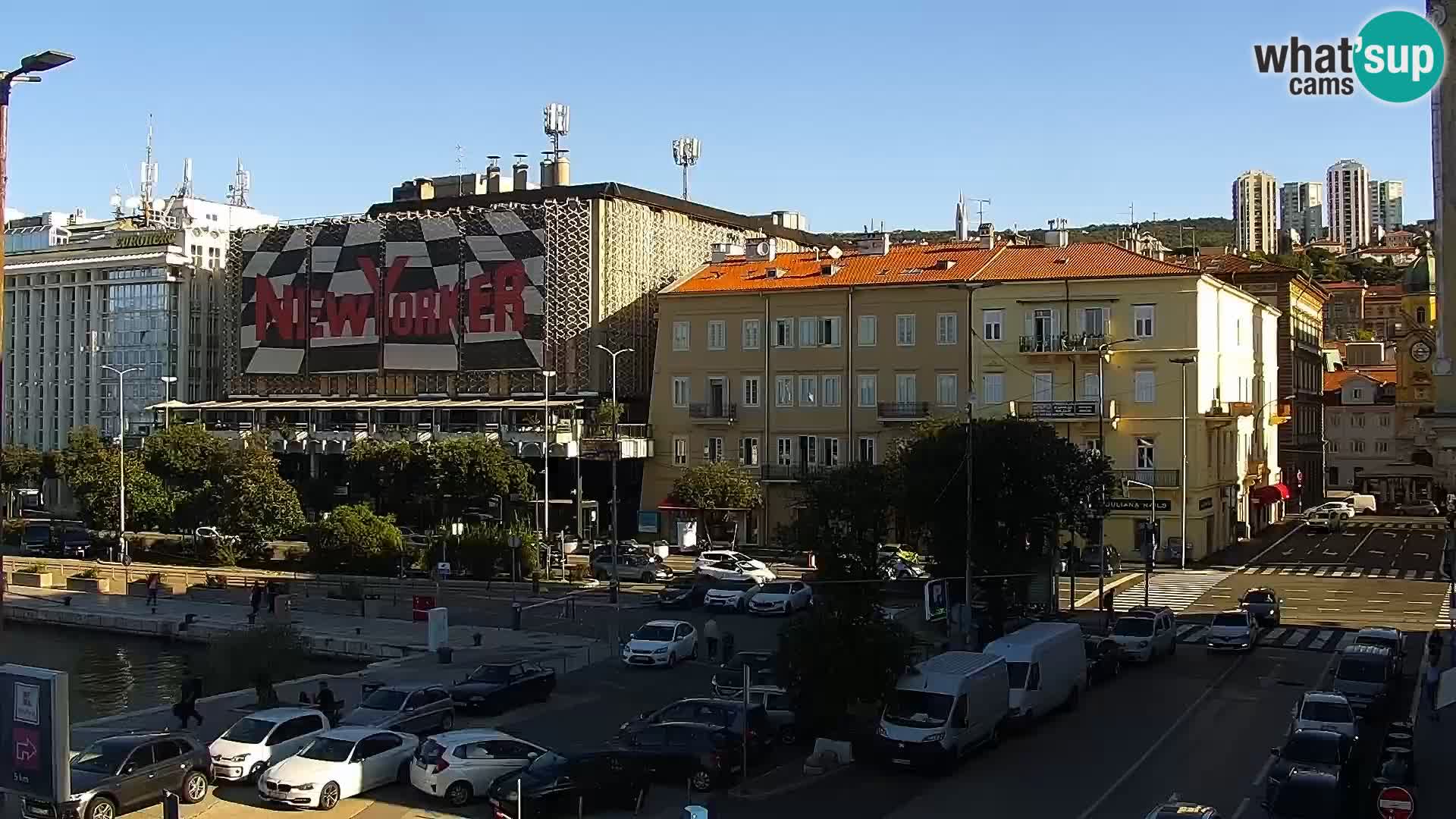 The Riva and Marina in Rijeka  – Live Webcam Croatia