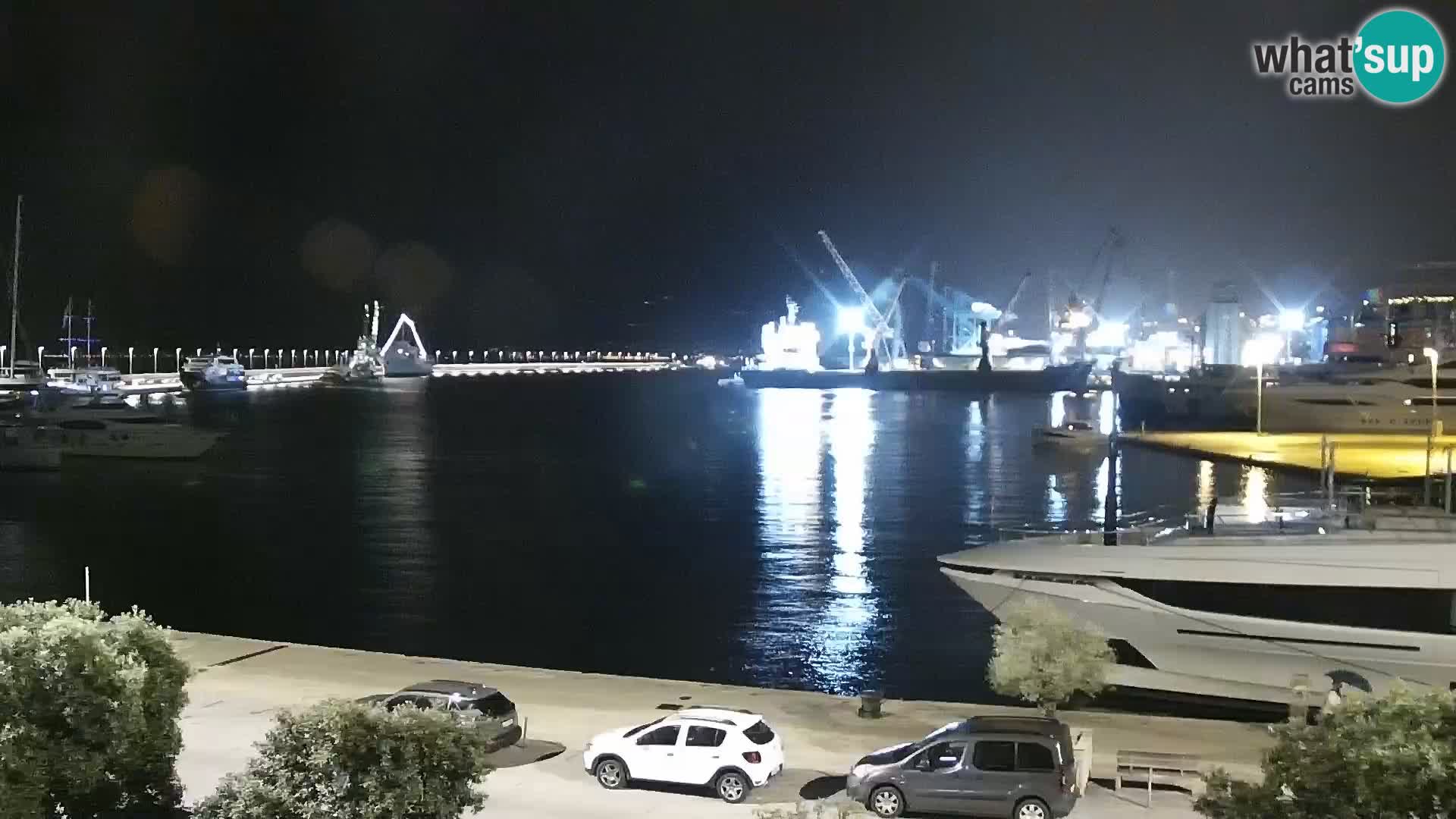 The Riva and Marina in Rijeka  – Live Webcam Croatia