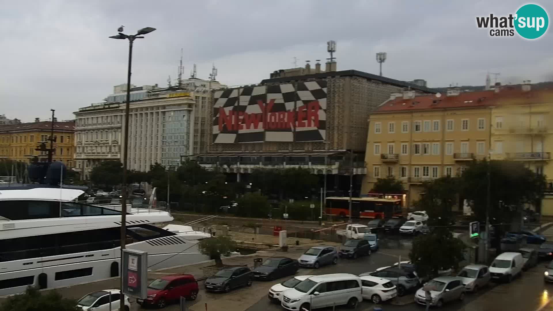 Die Riva und Marina in Rijeka – Live Webcam Kroatien