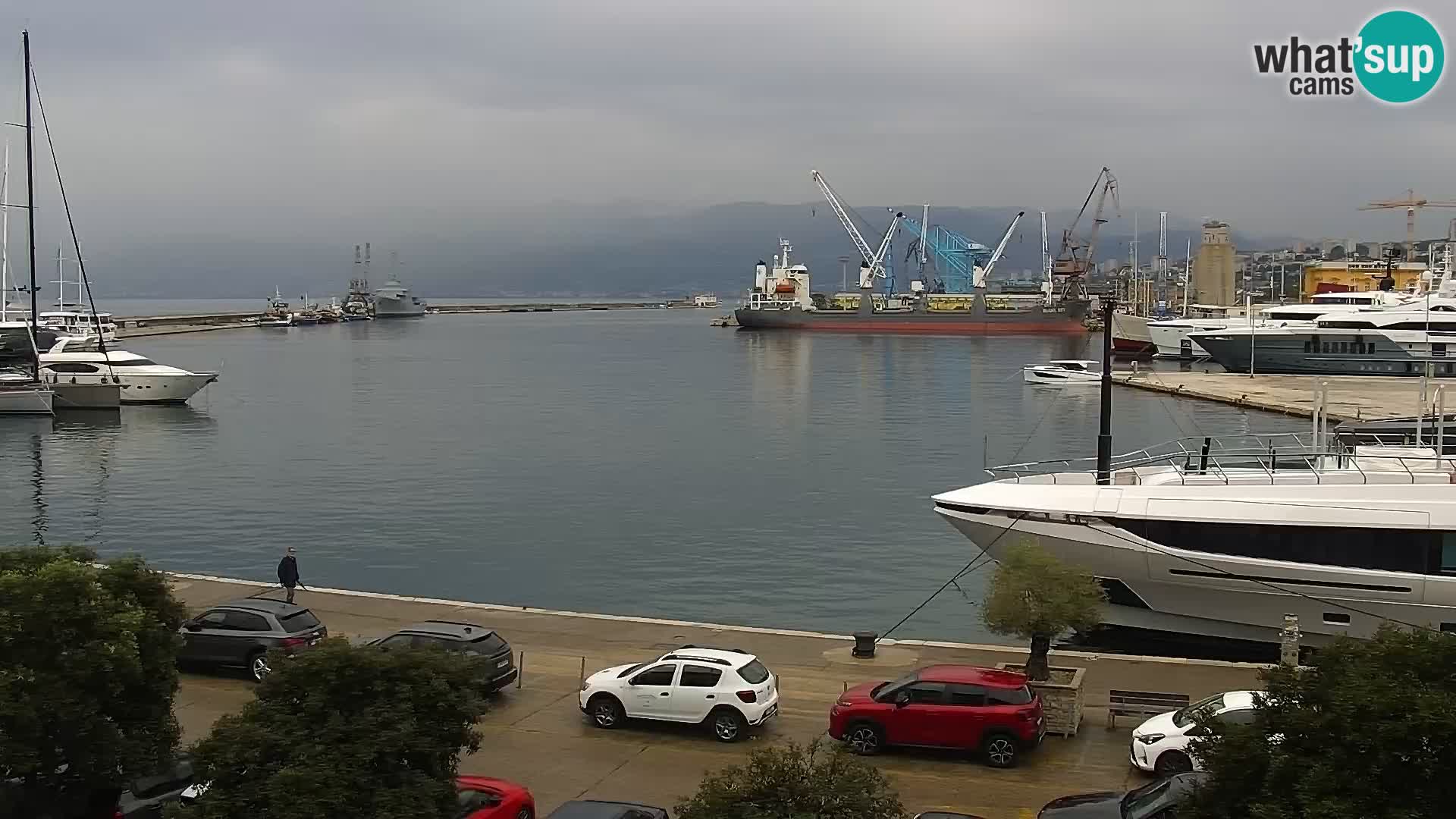Die Riva und Marina in Rijeka – Live Webcam Kroatien