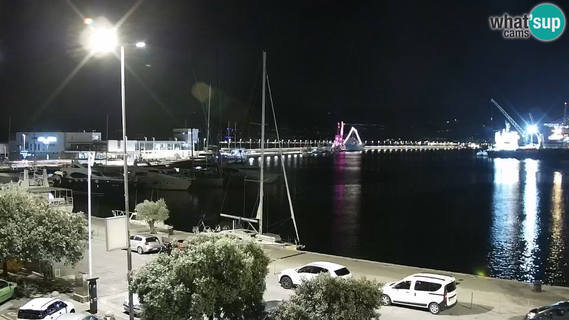 Die Riva und Marina in Rijeka – Live Webcam Kroatien