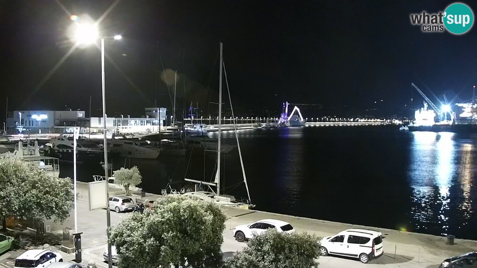 Die Riva und Marina in Rijeka – Live Webcam Kroatien