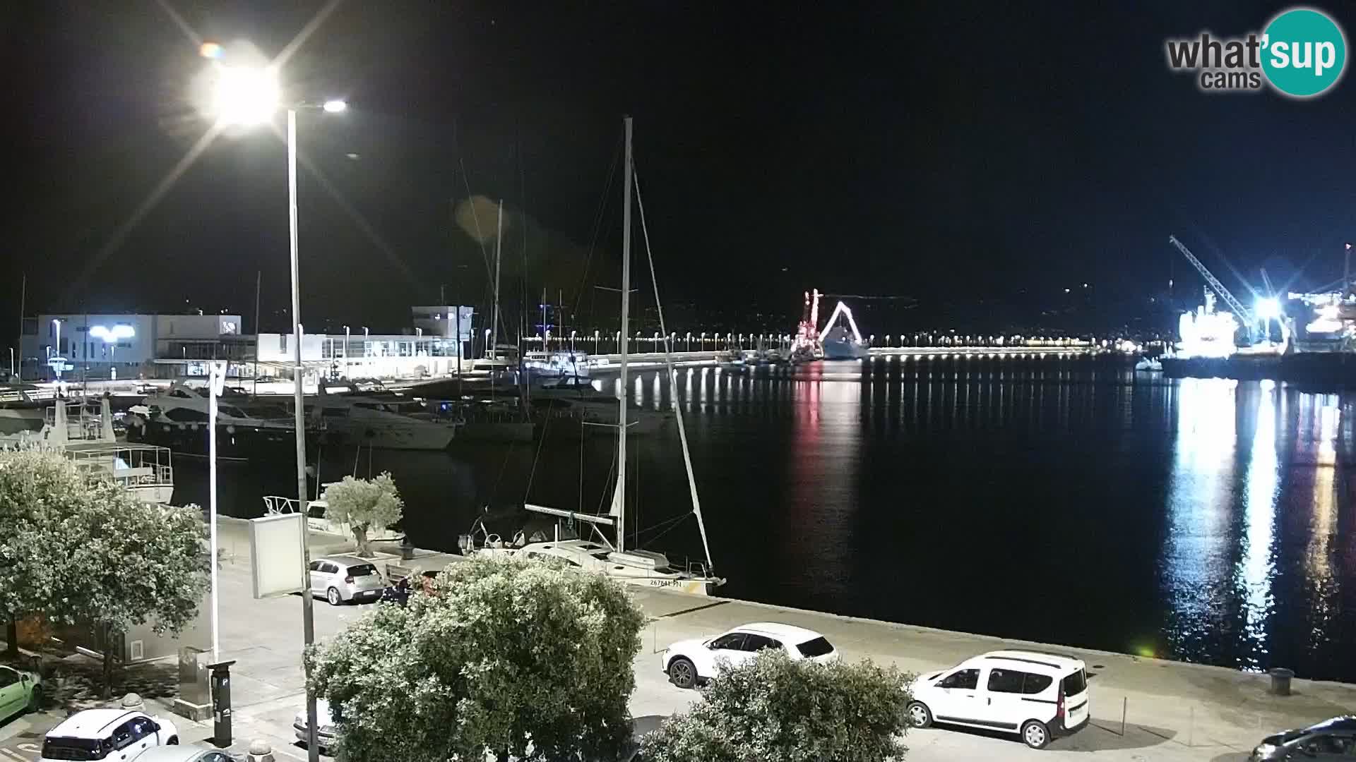 Die Riva und Marina in Rijeka – Live Webcam Kroatien