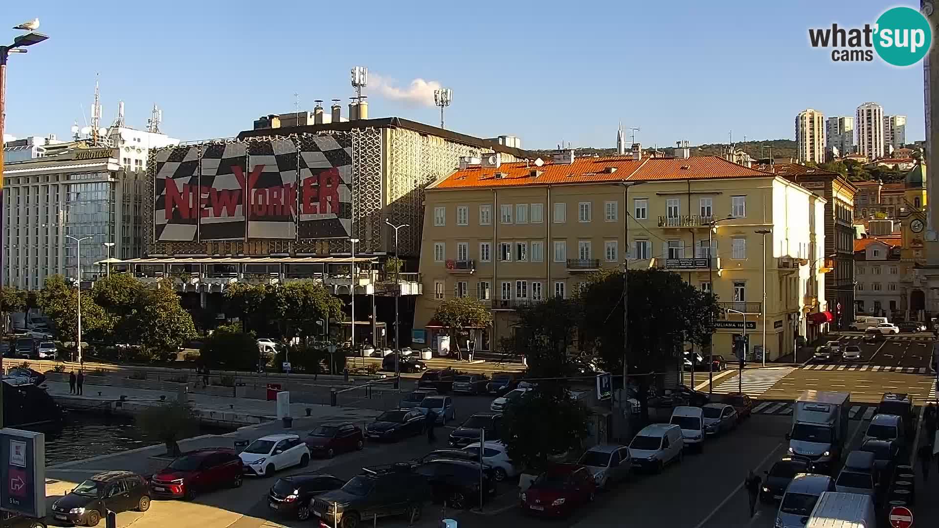 Riva i Marina u Rijeci – Web kamera uživo u Hrvatskoj