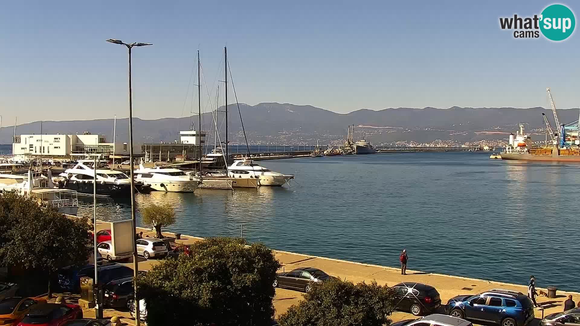 Riva i Marina u Rijeci – Web kamera uživo u Hrvatskoj