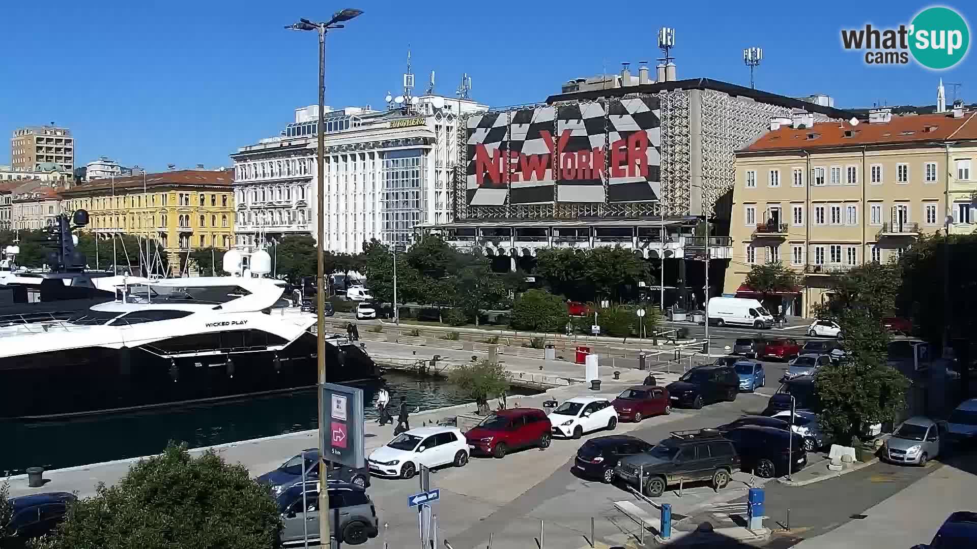 Riva i Marina u Rijeci – Web kamera uživo u Hrvatskoj