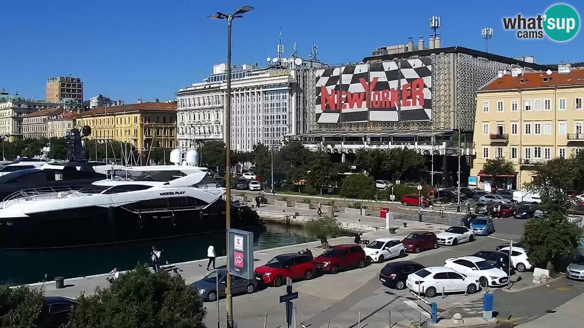 The Riva and Marina in Rijeka  – Live Webcam Croatia