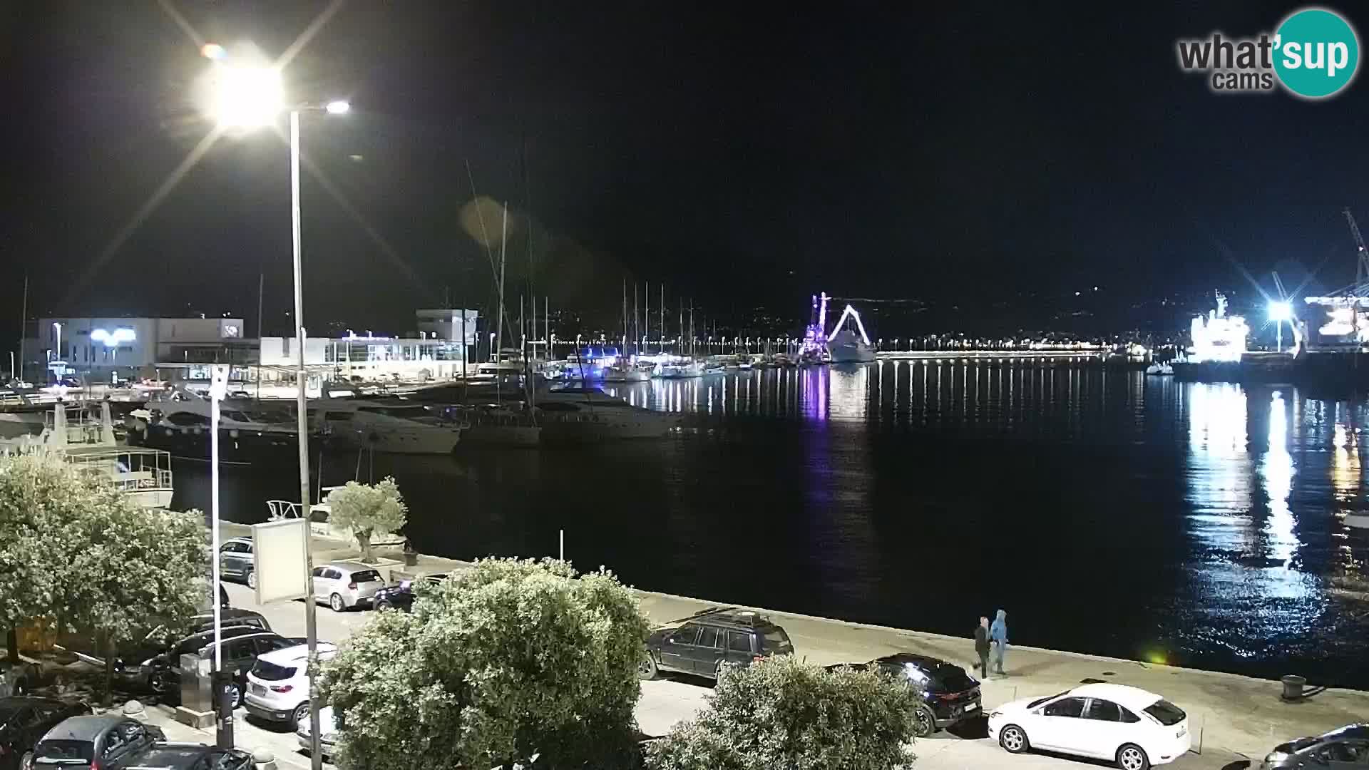 Die Riva und Marina in Rijeka – Live Webcam Kroatien