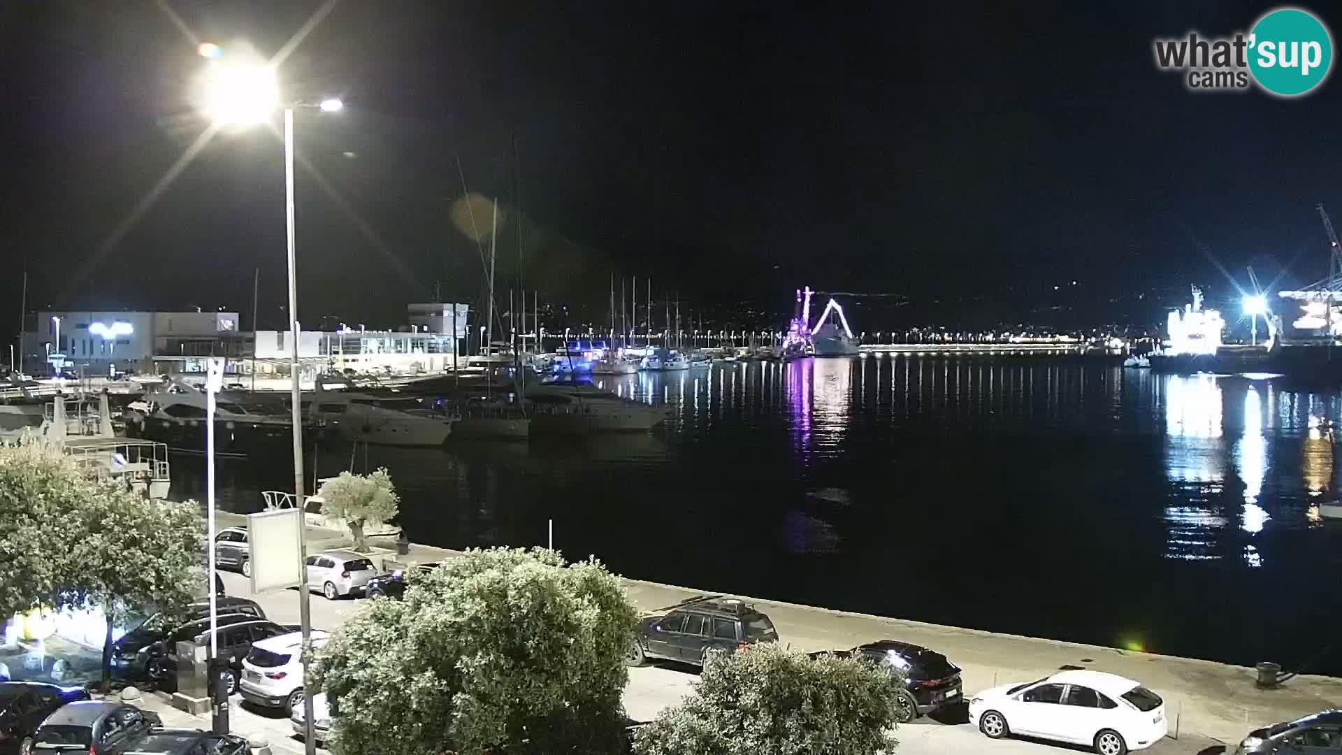 The Riva and Marina in Rijeka  – Live Webcam Croatia