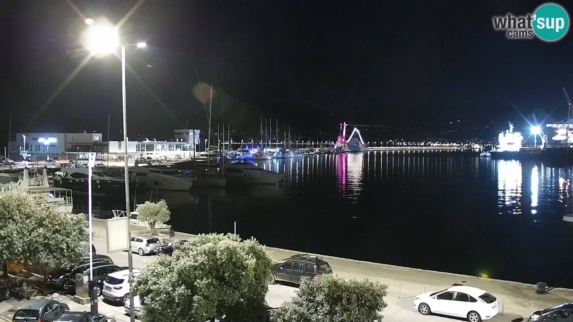 Die Riva und Marina in Rijeka – Live Webcam Kroatien