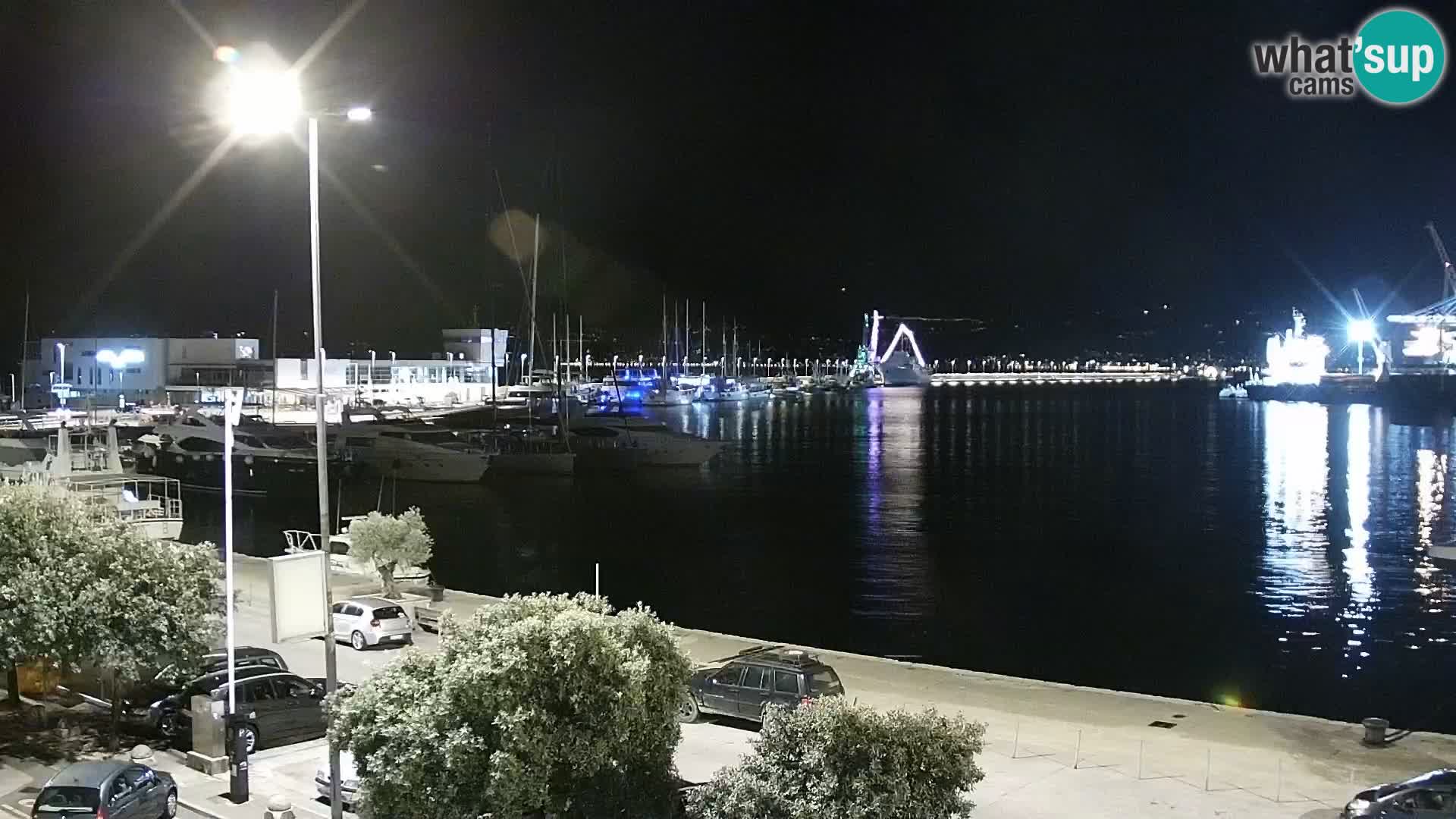 Riva i Marina u Rijeci – Web kamera uživo u Hrvatskoj