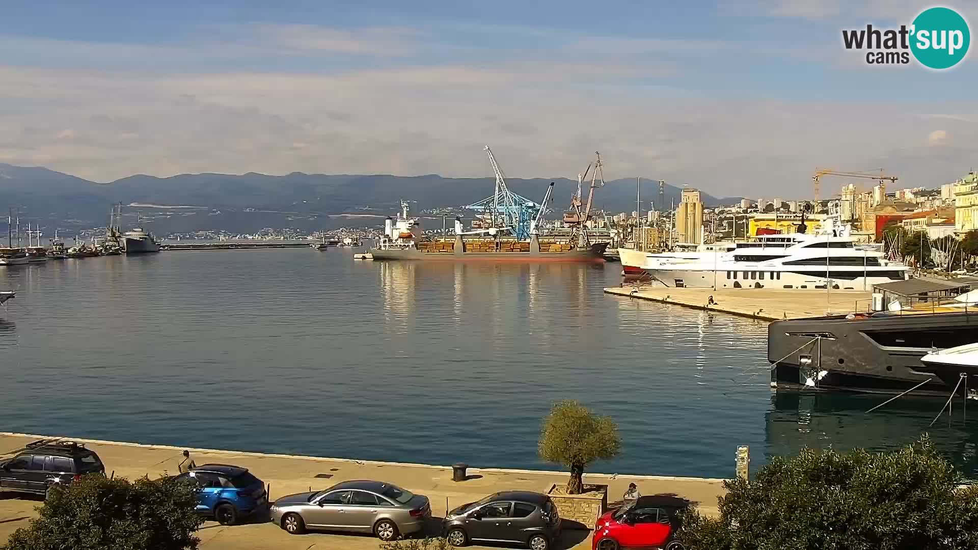 La Riva et Marina à Rijeka – Live Webcam Croatie