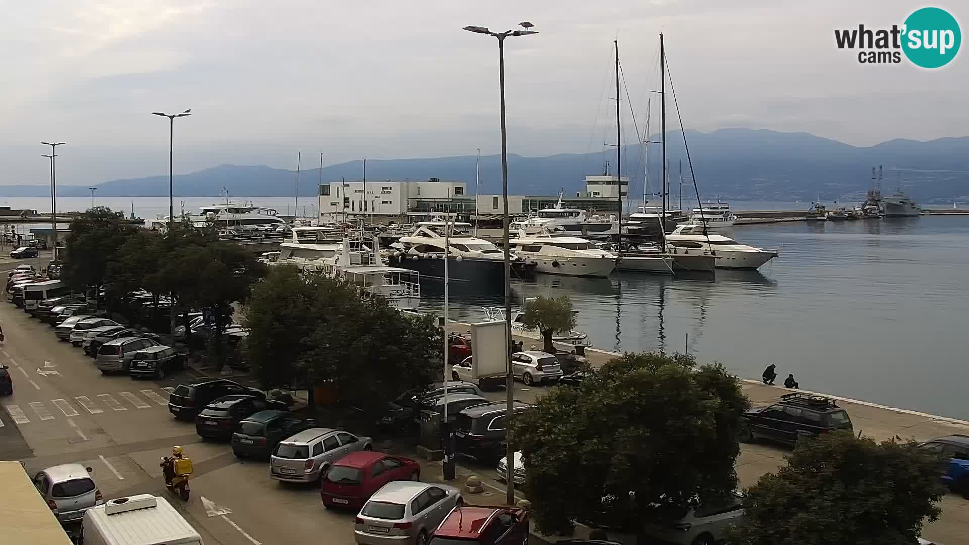 La Riva et Marina à Rijeka – Live Webcam Croatie