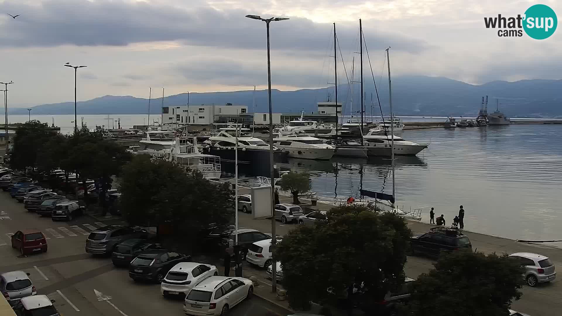 La Riva et Marina à Rijeka – Live Webcam Croatie