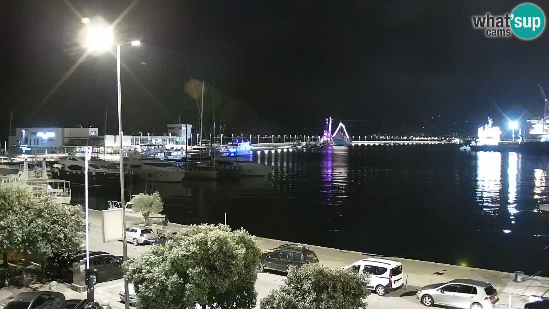 Die Riva und Marina in Rijeka – Live Webcam Kroatien
