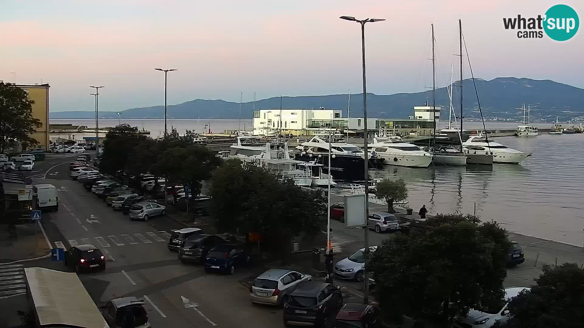 The Riva and Marina in Rijeka  – Live Webcam Croatia