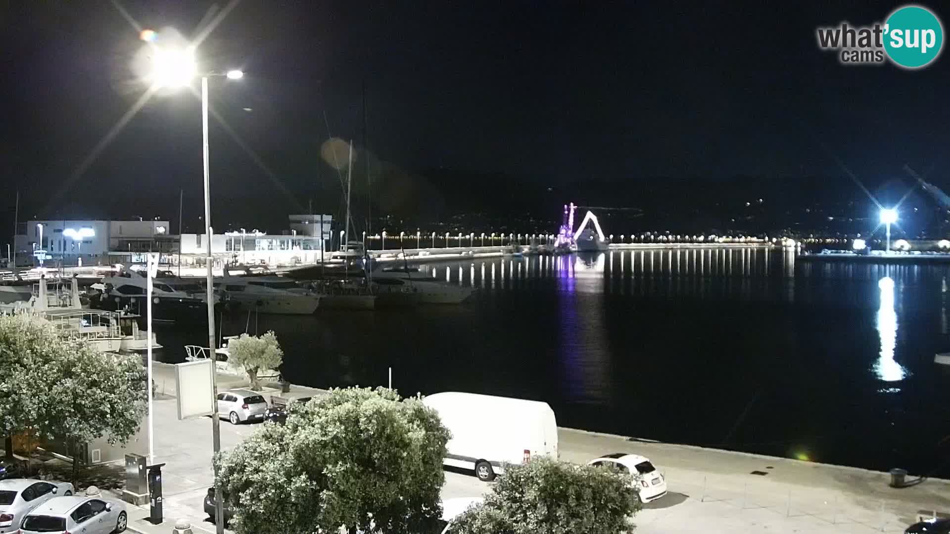 La Riva e la Marina a Rijeka (Fiume) – Live Webcam Croazia