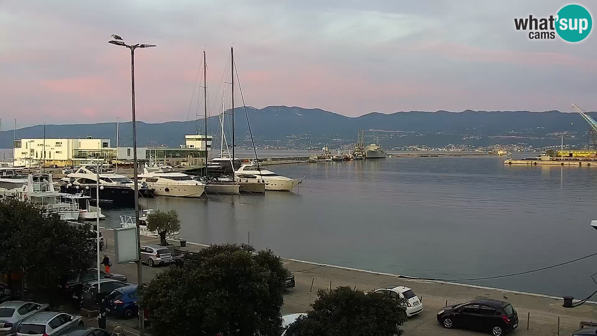 La Riva e la Marina a Rijeka (Fiume) – Live Webcam Croazia
