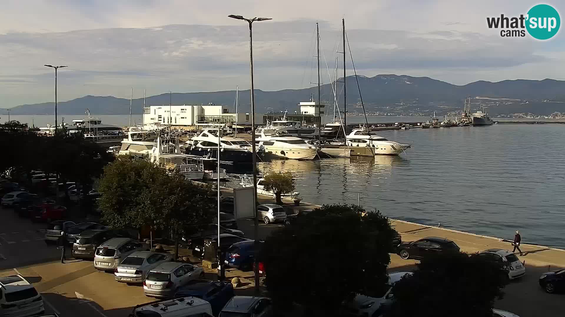 The Riva and Marina in Rijeka  – Live Webcam Croatia