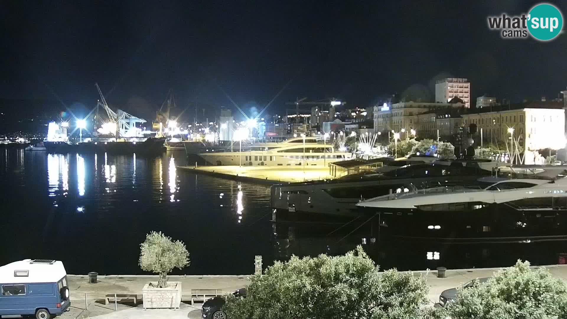 Riva i Marina u Rijeci – Web kamera uživo u Hrvatskoj