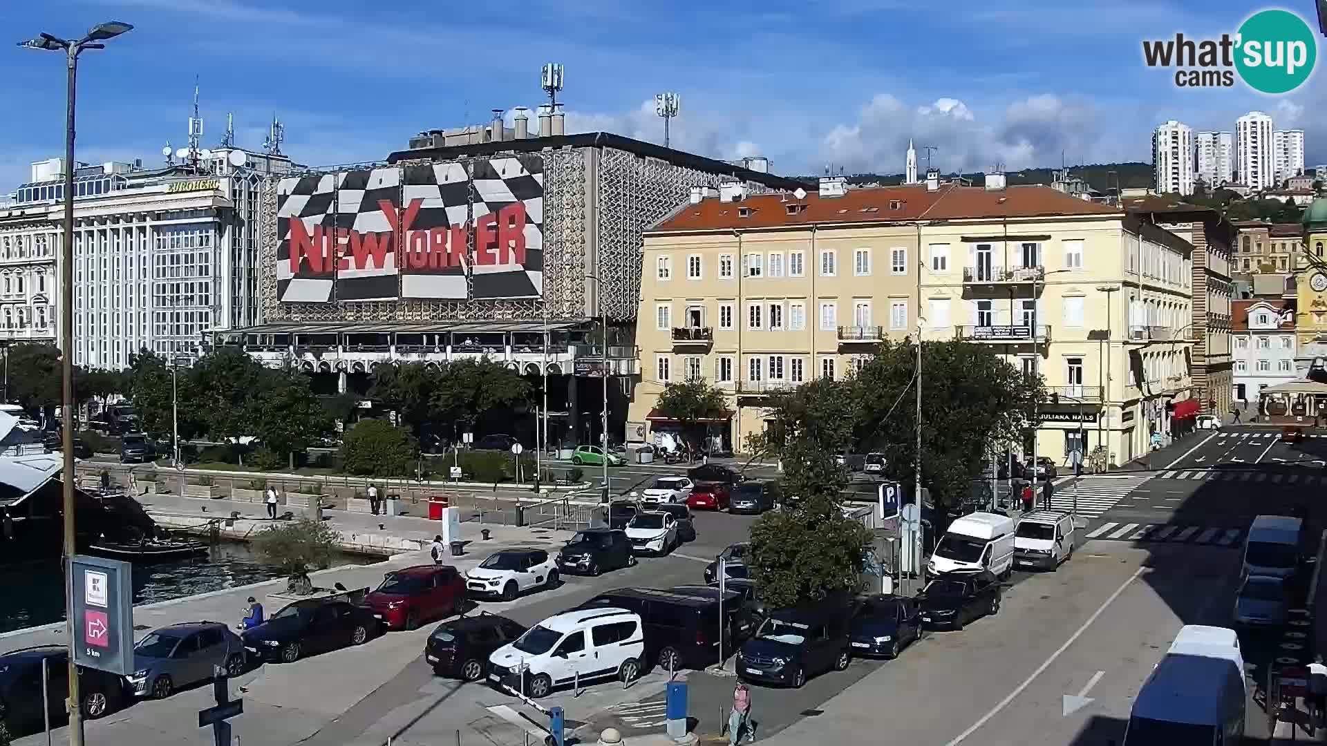 Riva i Marina u Rijeci – Web kamera uživo u Hrvatskoj