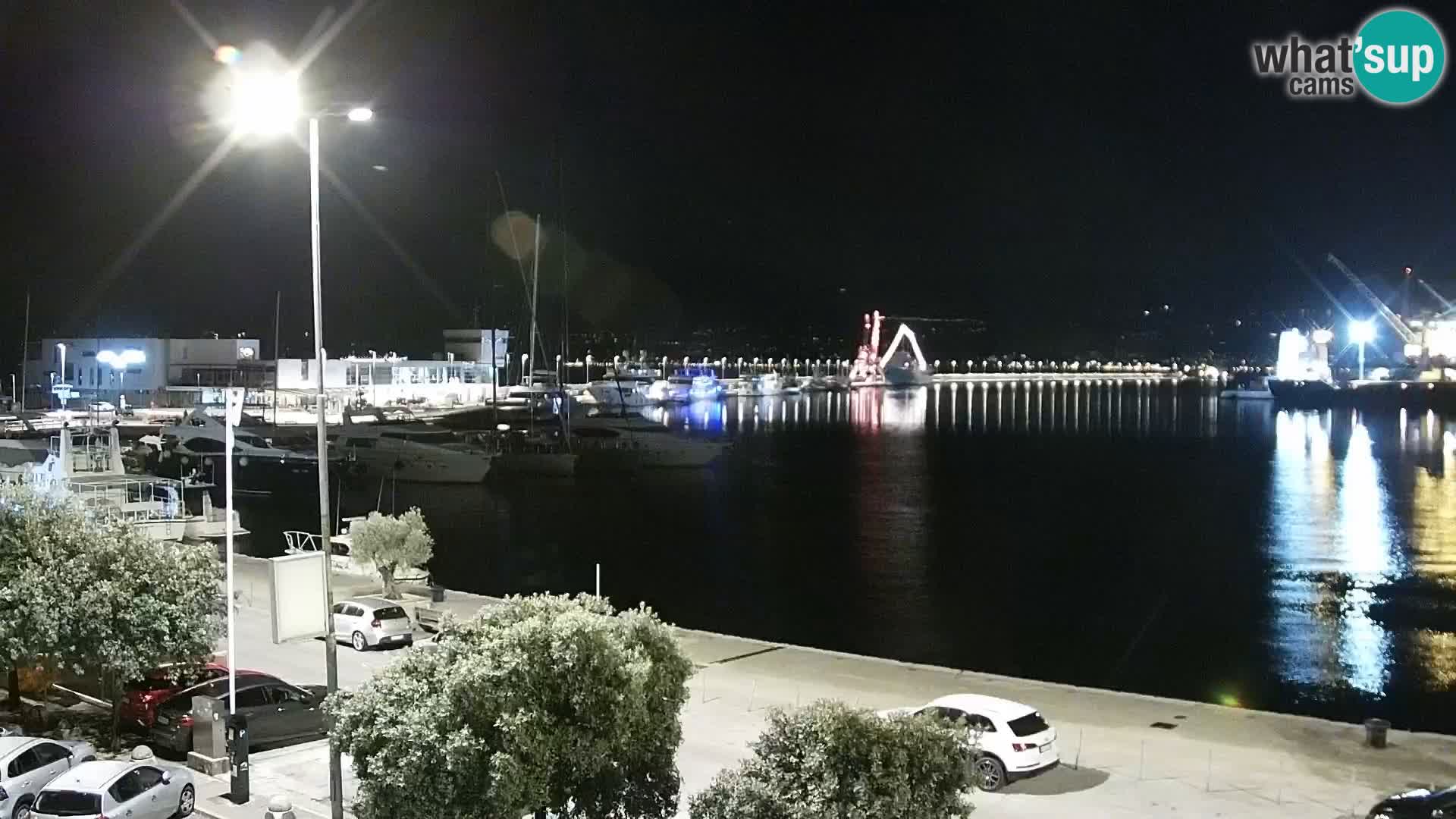 The Riva and Marina in Rijeka  – Live Webcam Croatia