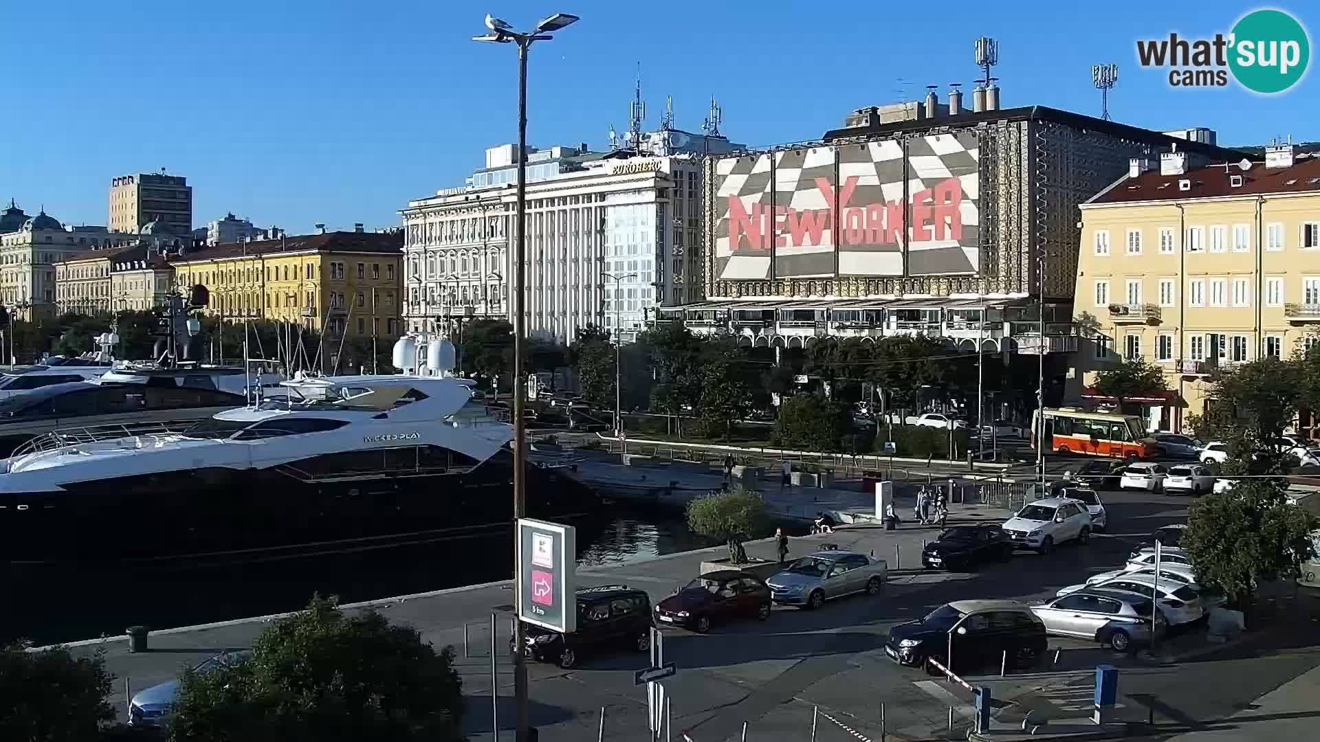 Riva i Marina u Rijeci – Web kamera uživo u Hrvatskoj