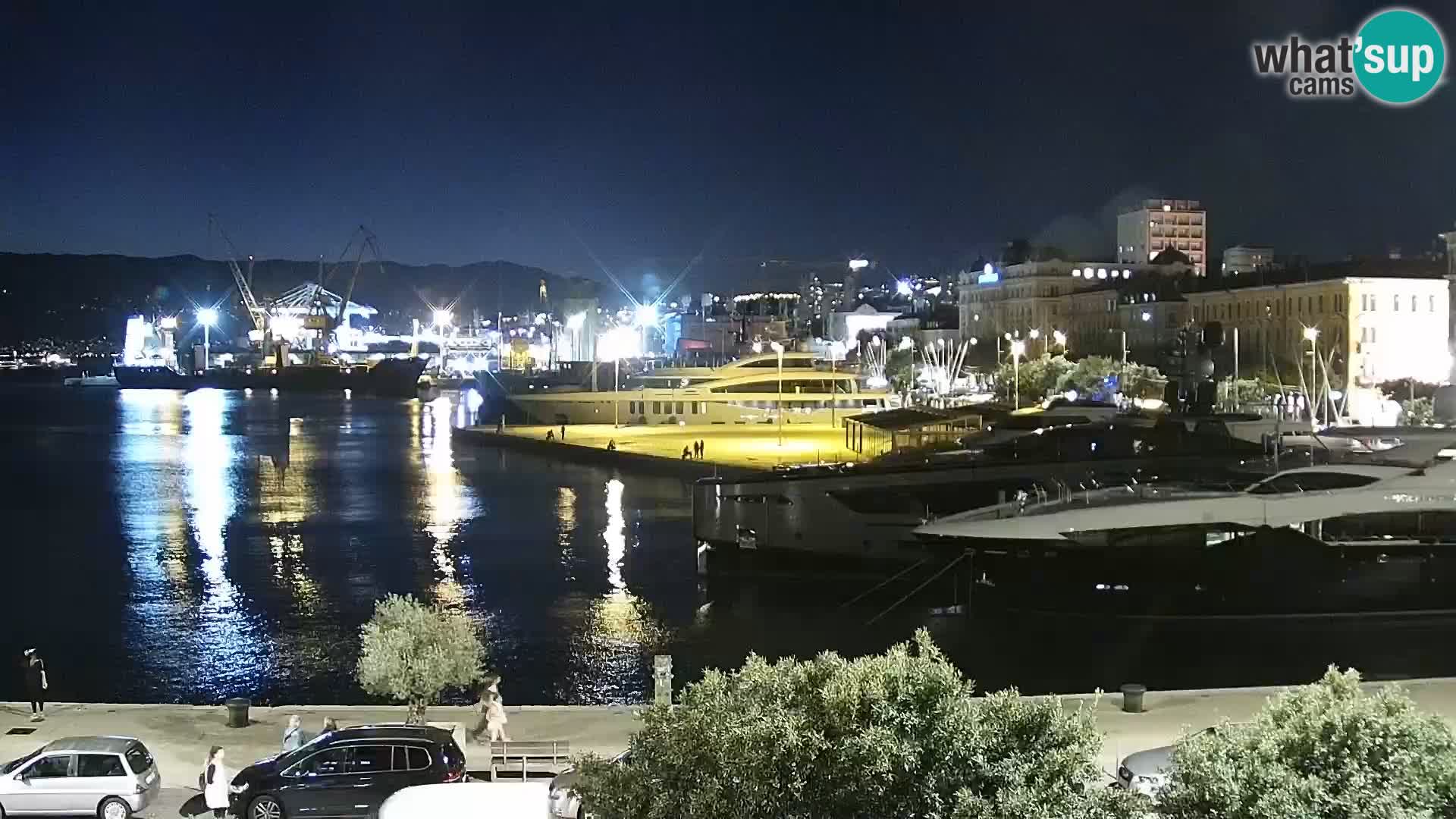 La Riva e la Marina a Rijeka (Fiume) – Live Webcam Croazia