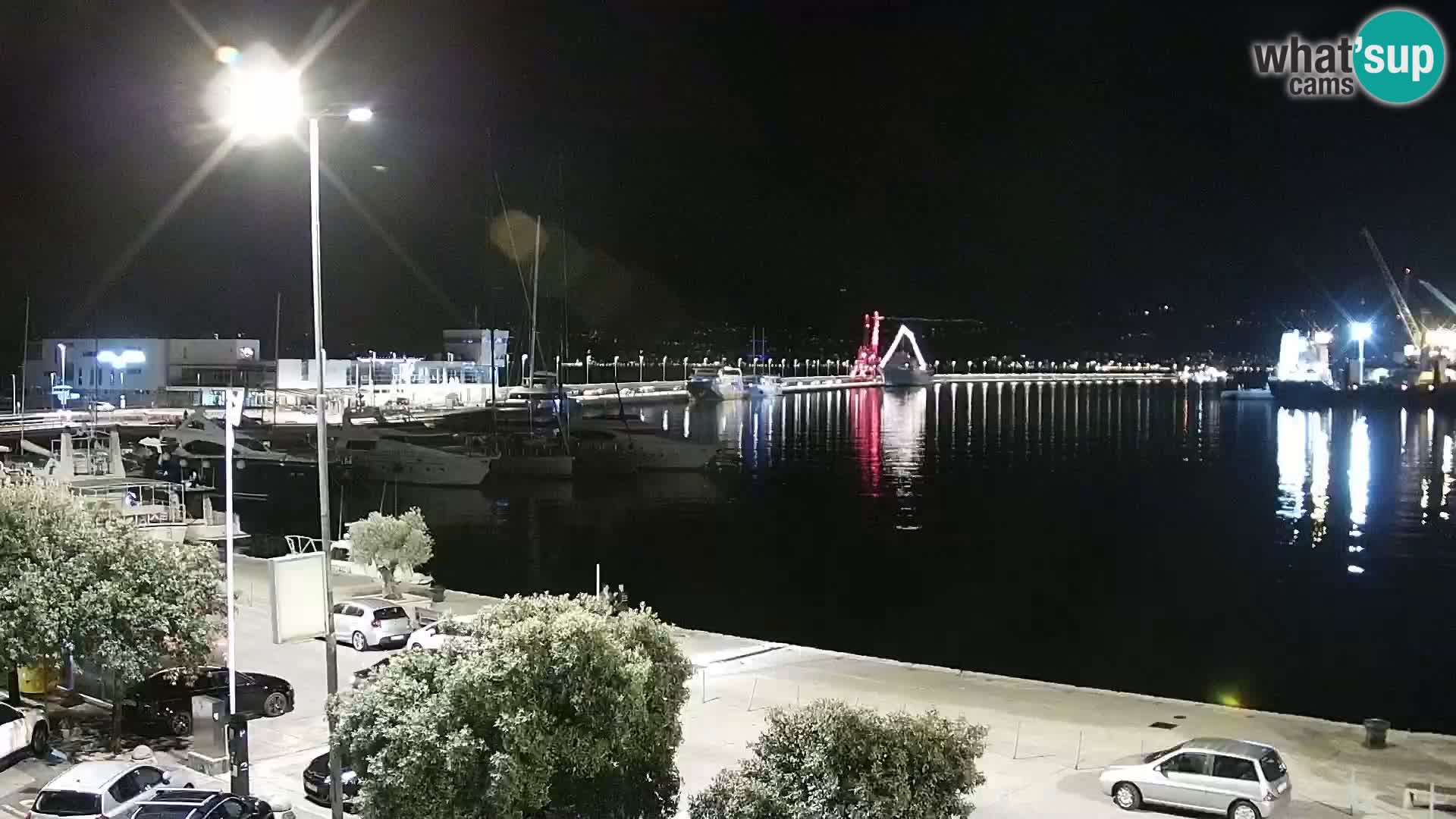 La Riva e la Marina a Rijeka (Fiume) – Live Webcam Croazia