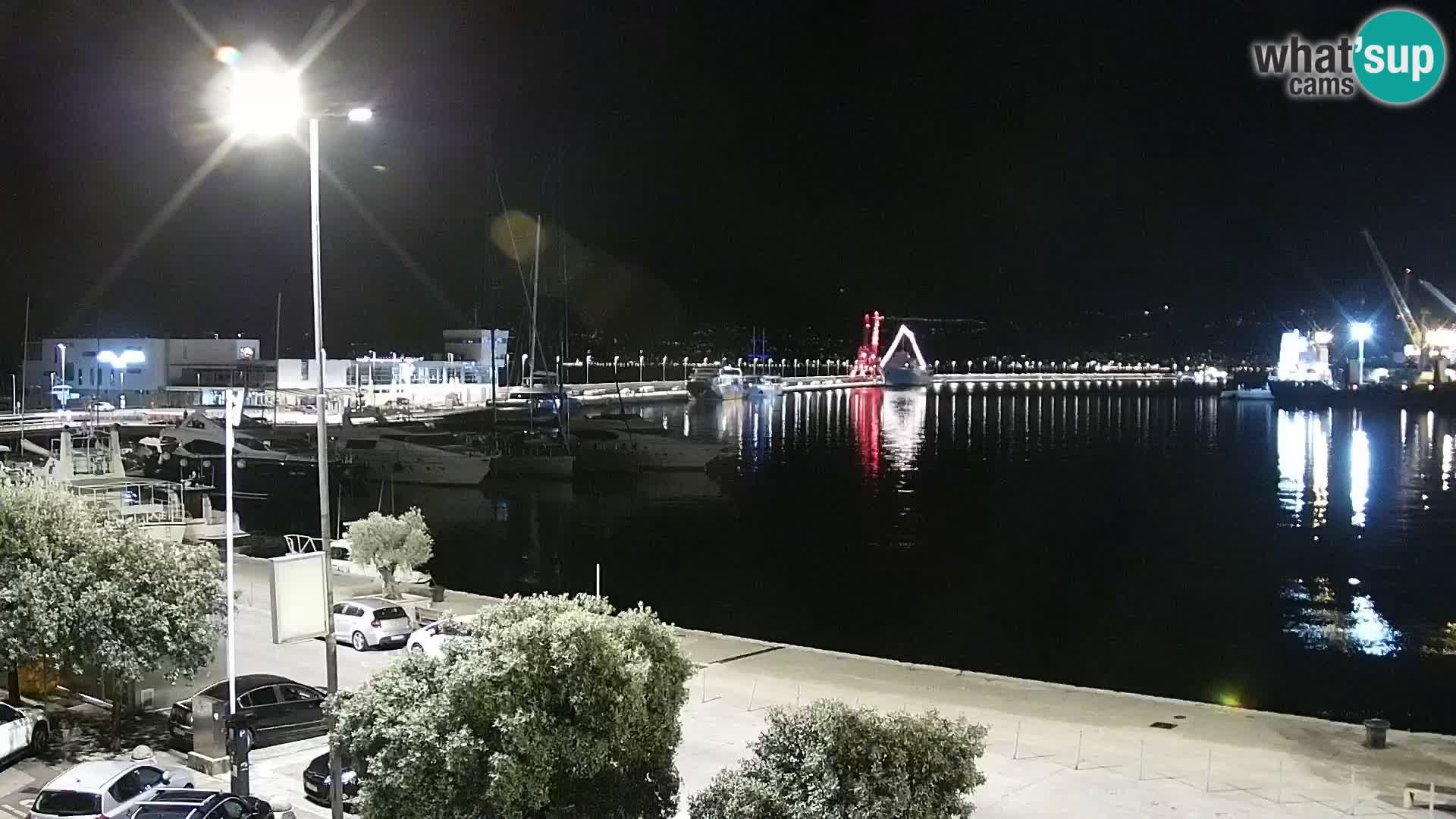 The Riva and Marina in Rijeka  – Live Webcam Croatia